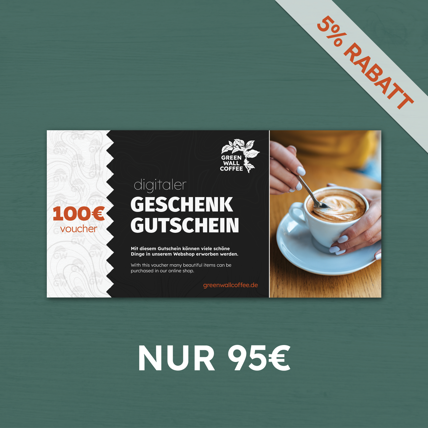 Geschenkgutschein für den Green Wall Shop