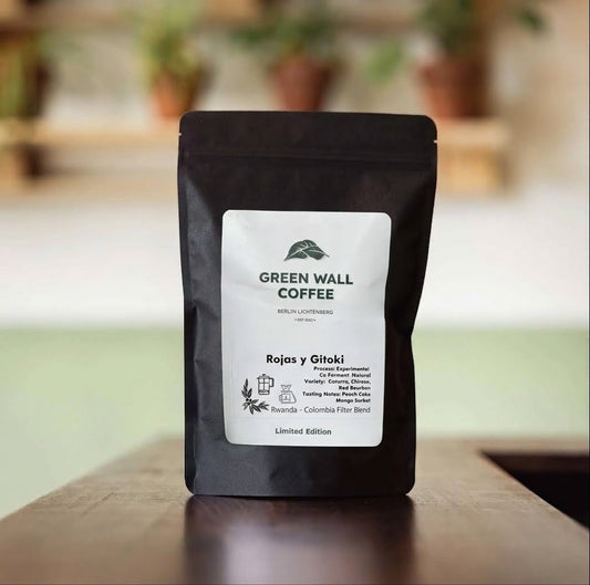 Rojas y Gitoki – Ruanda-Kolumbien Filterkaffee, 250-g-Tüte von Green Wall Coffee